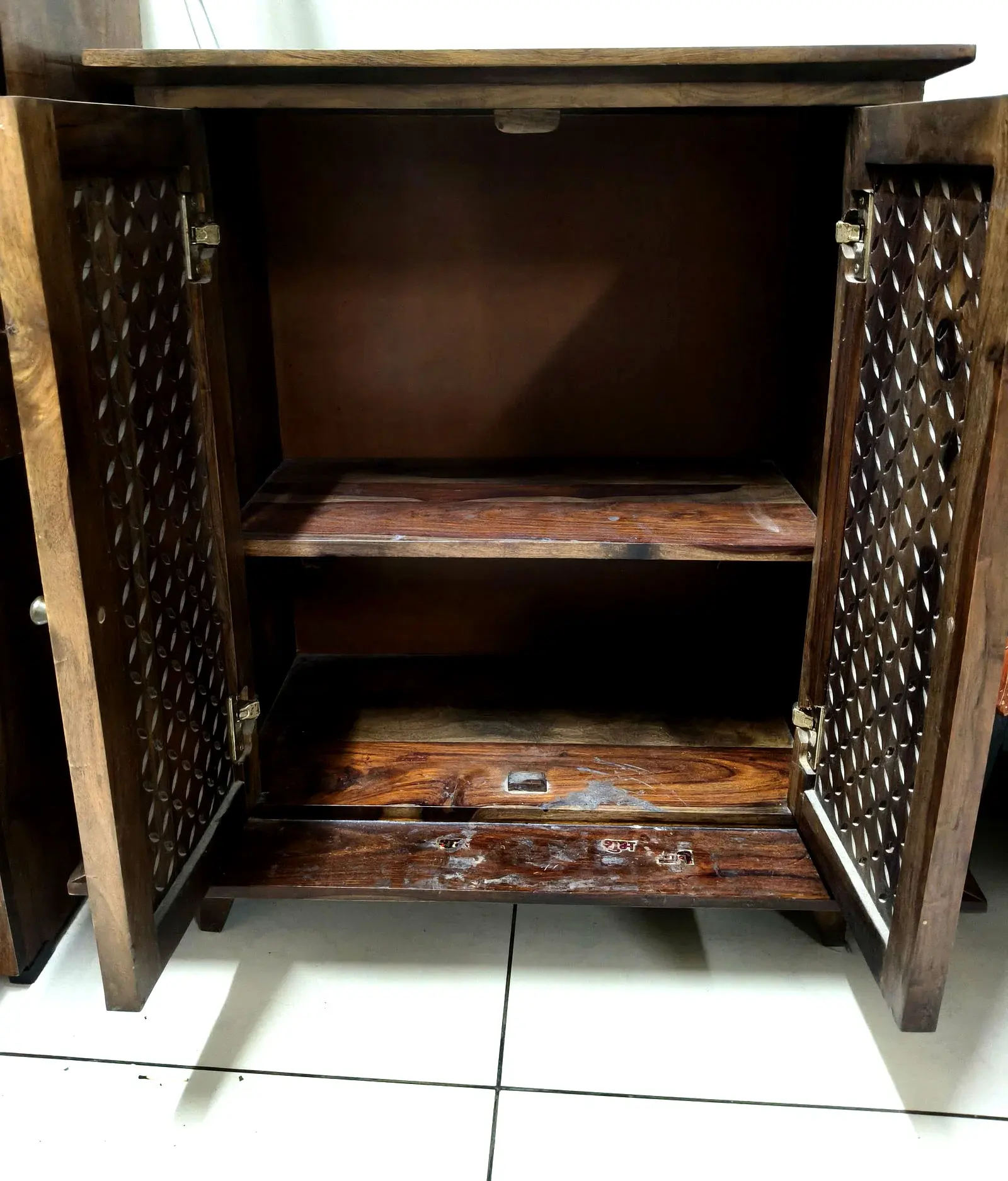 Sheesham Wood Small Cupboard thumbnail 3
