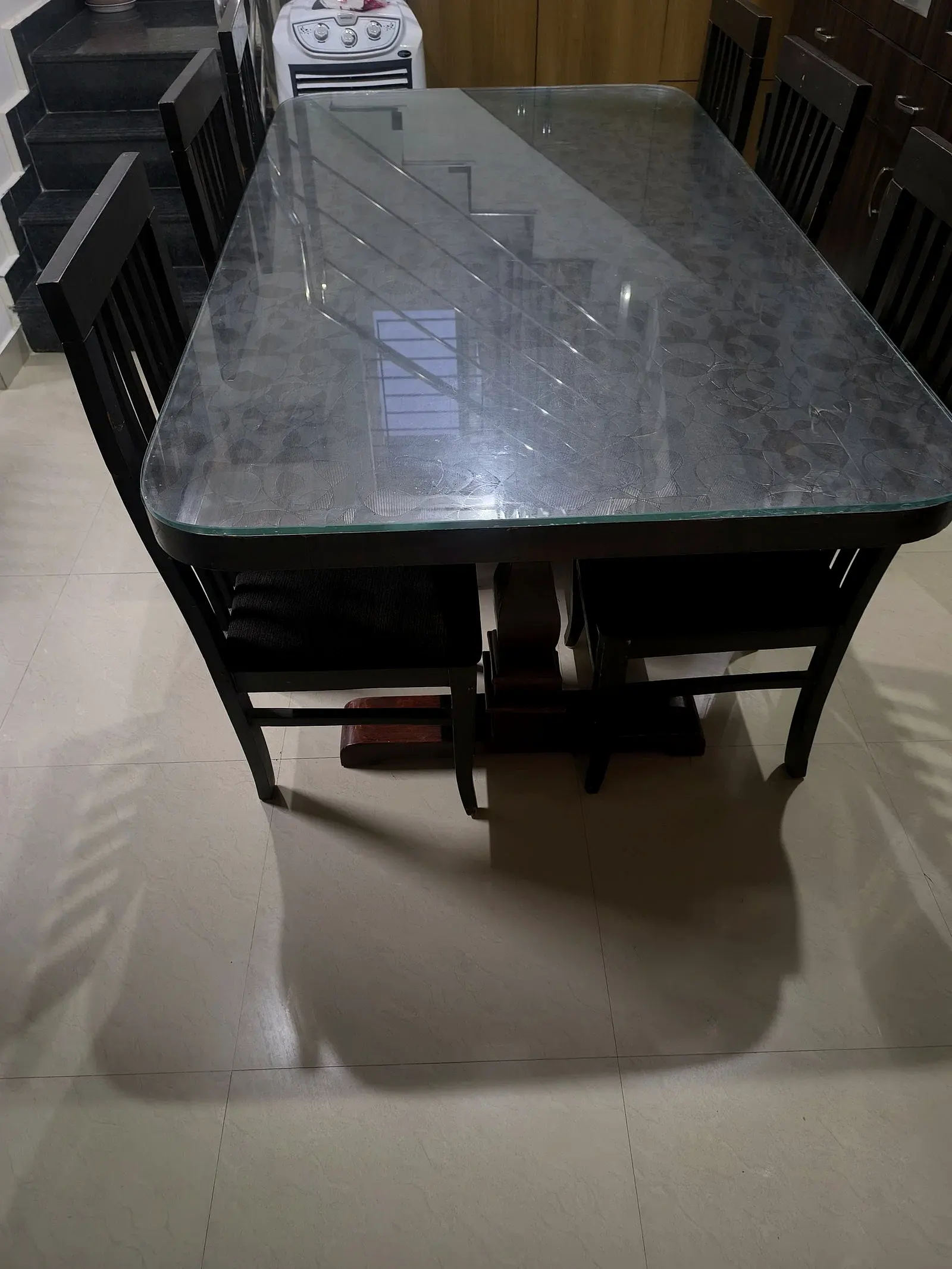 8 Seater Glass Dining Table thumbnail 3