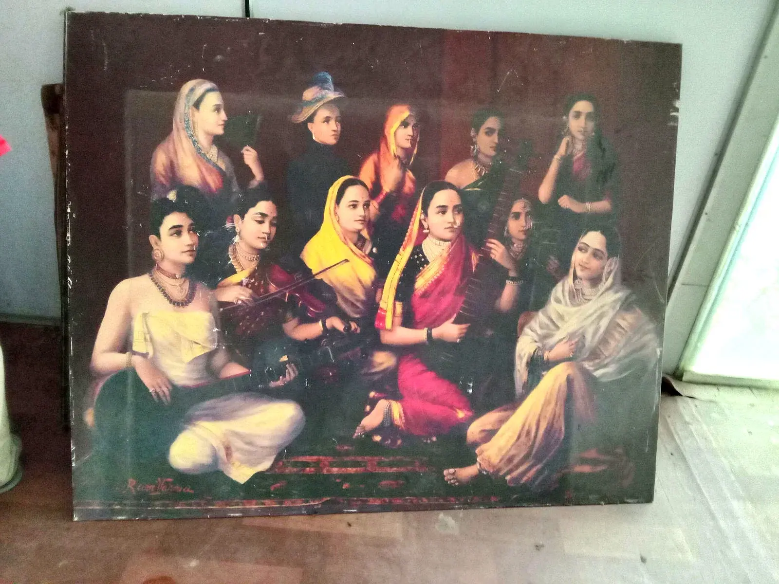 Old Painting Multicolor