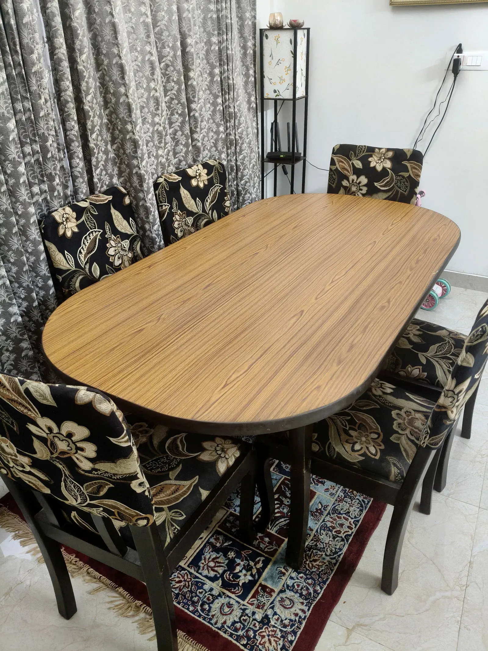 6 Seater Wooden Dining Table thumbnail 2