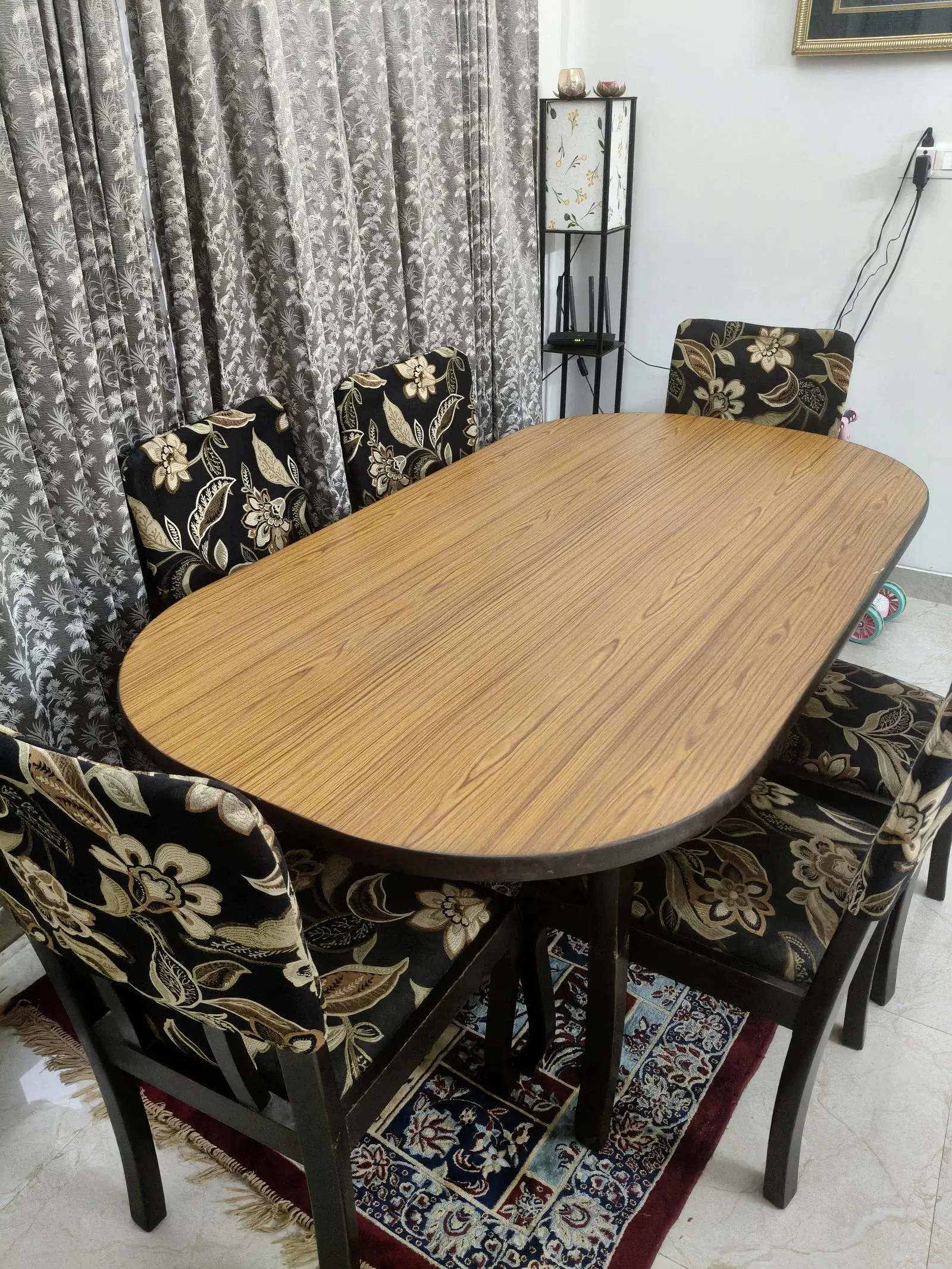 6 Seater Wooden Dining Table thumbnail 4