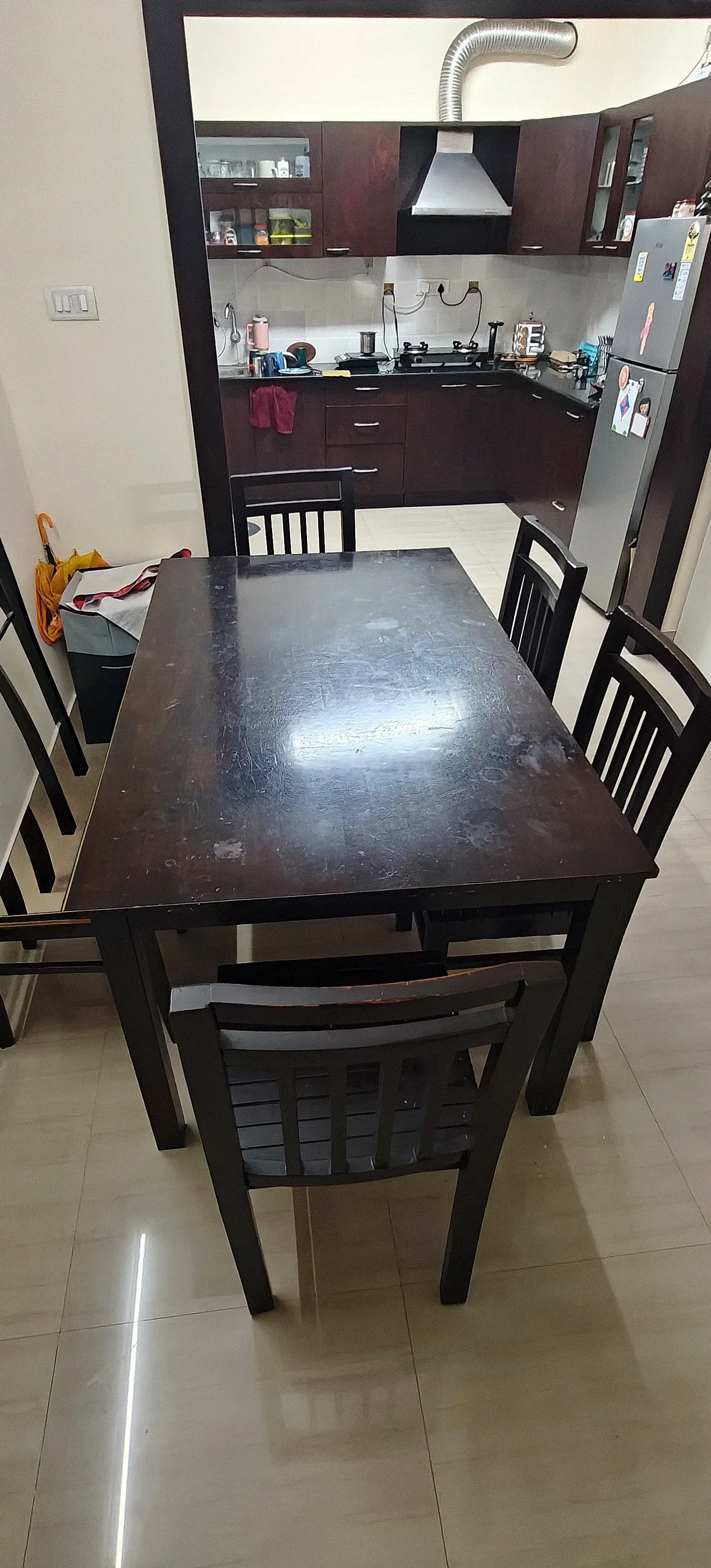 6 Seater Solid Wood Dining Table