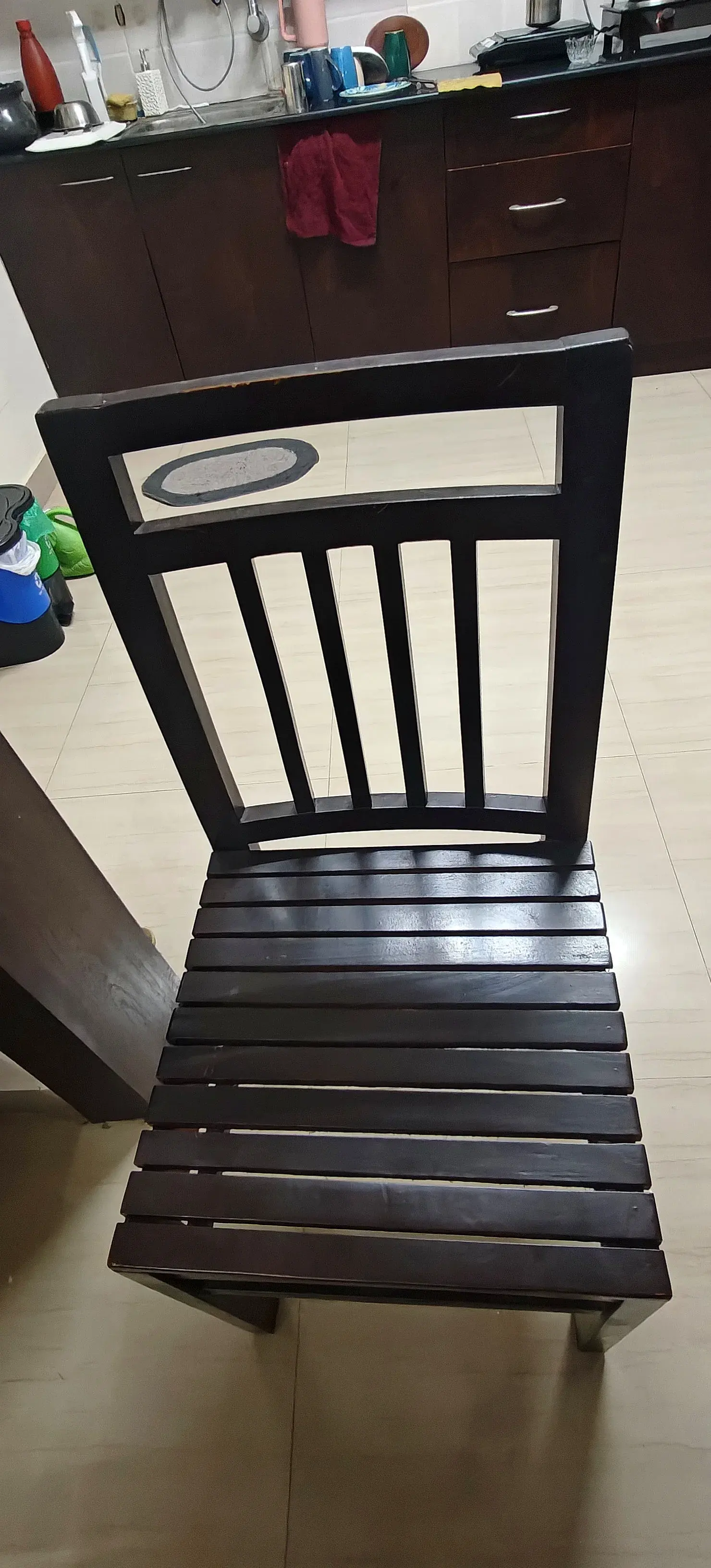 6 Seater Solid Wood Dining Table thumbnail 3
