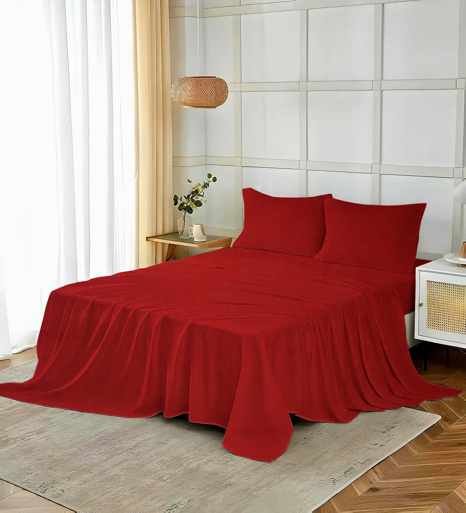 Plain Bedsheet Set 400 TC Cotton