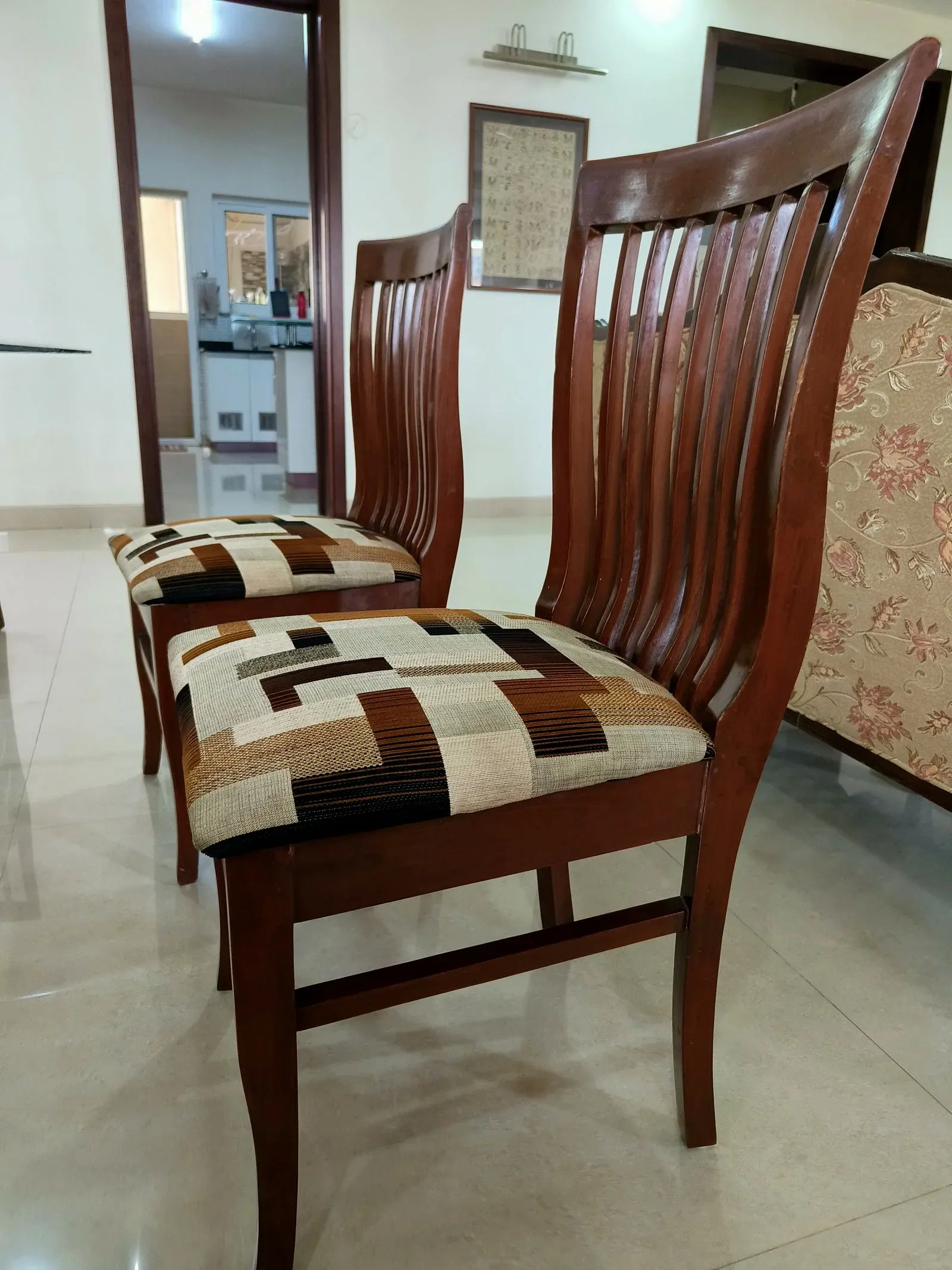 6 Seater Glass Dining Table thumbnail 2