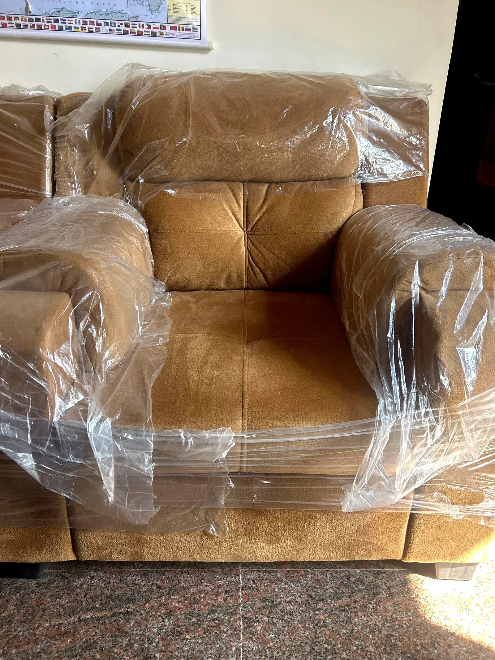 2 Seater Sofa Velvet Brown thumbnail 3