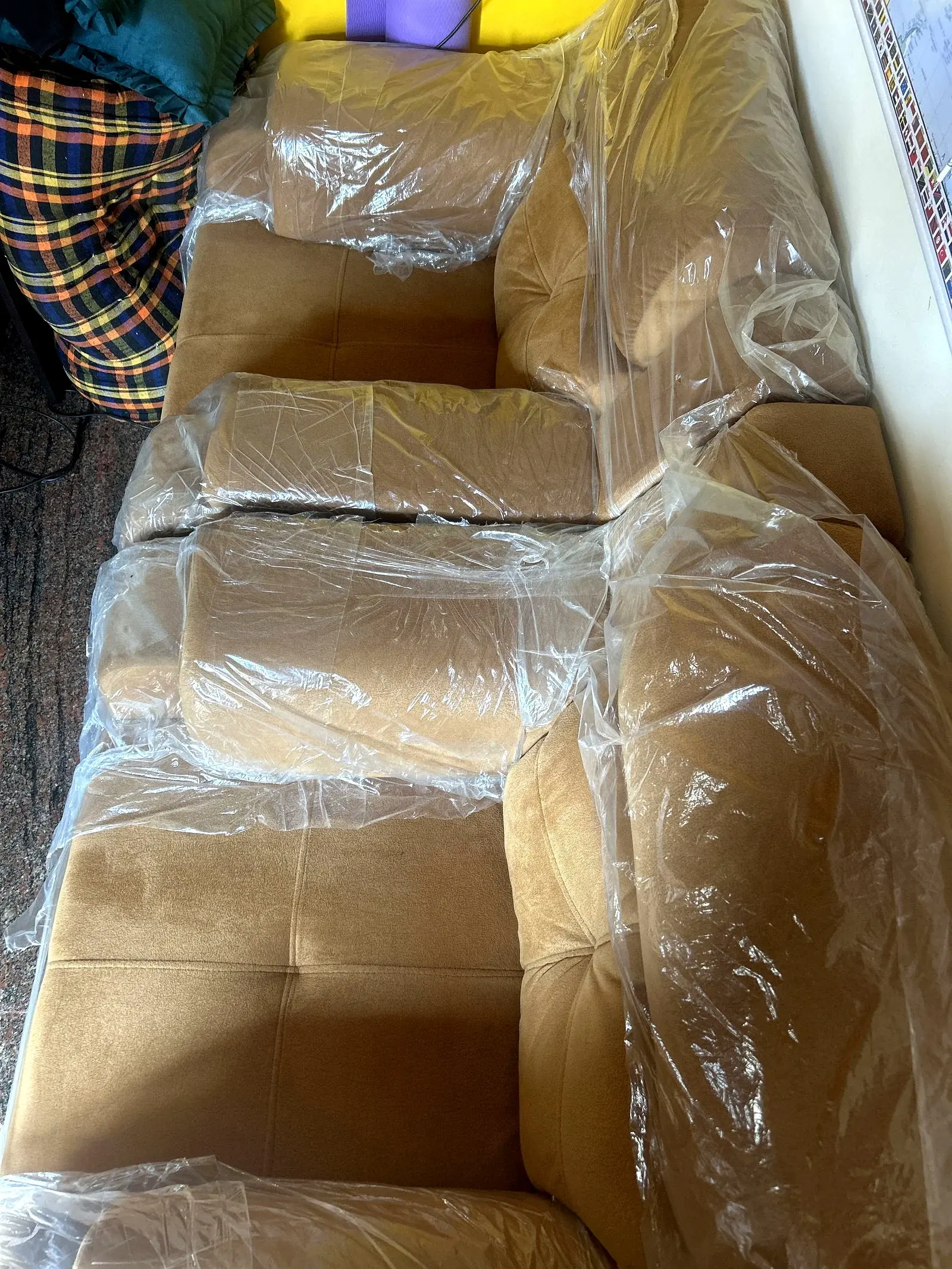 2 Seater Sofa Velvet Brown thumbnail 4