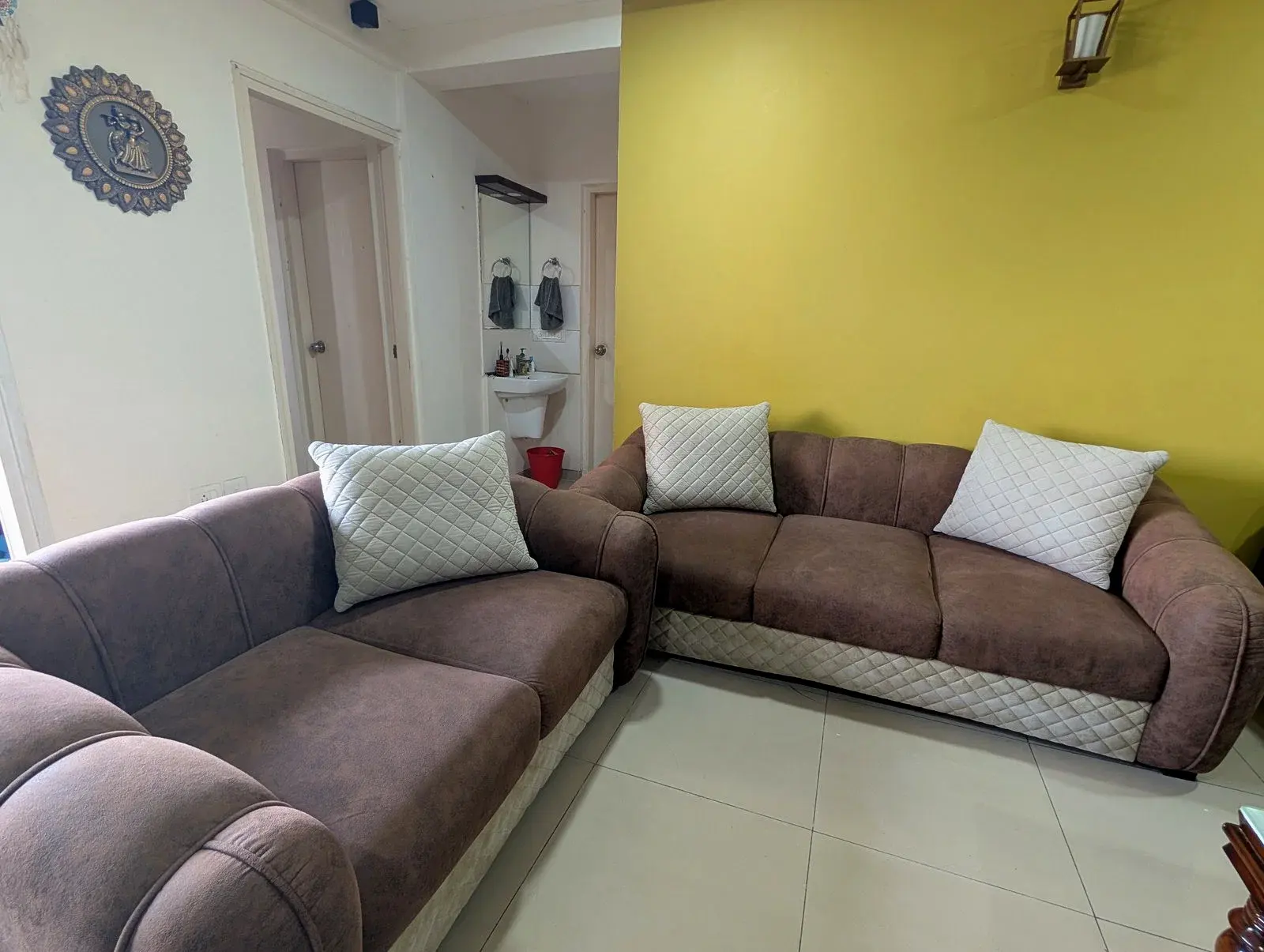 5 Seater Sofa Velvet Custom made