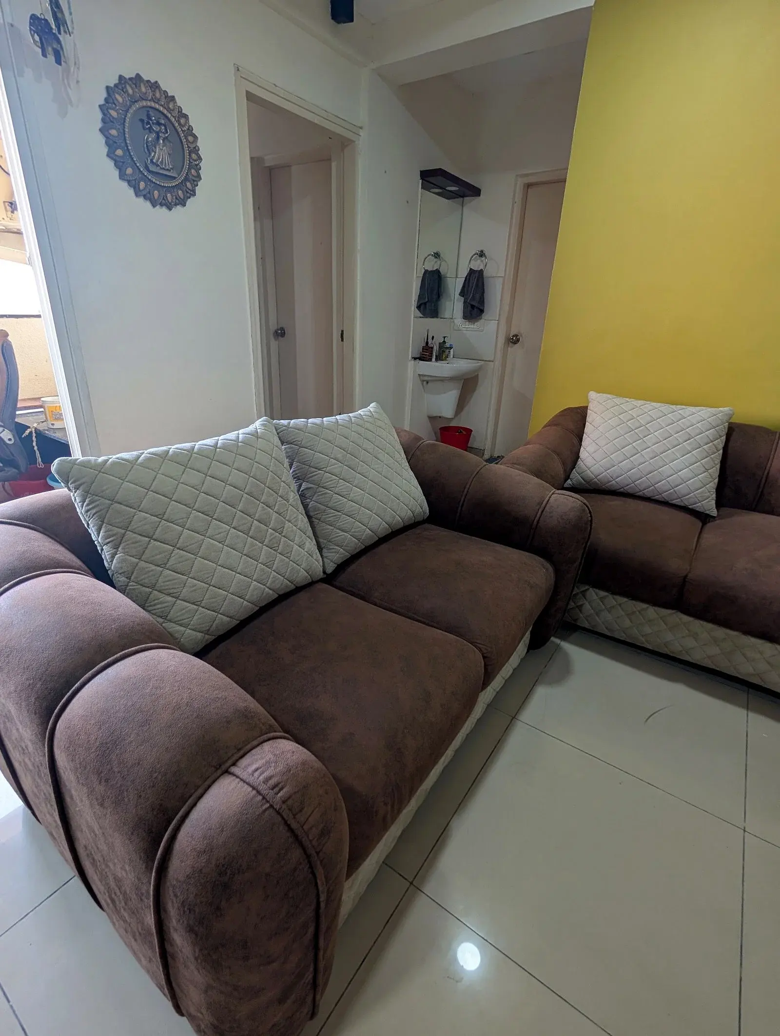 5 Seater Sofa Velvet Custom made thumbnail 3