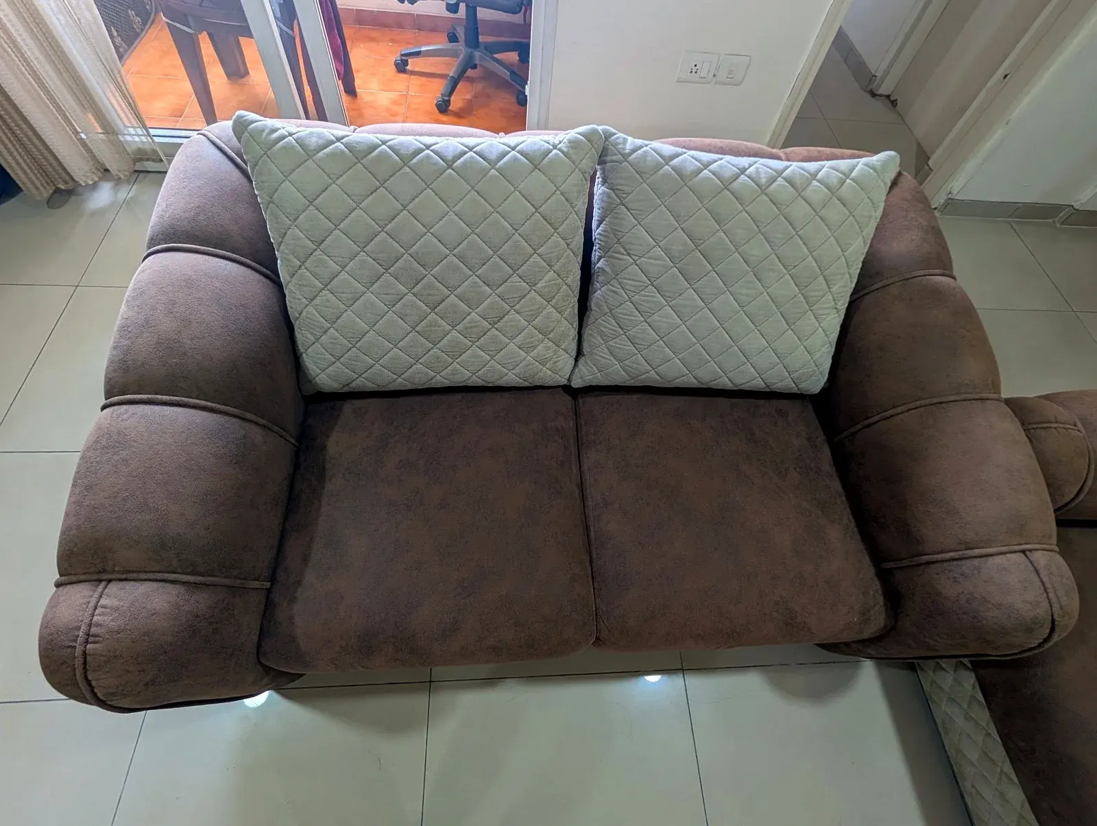 5 Seater Sofa Velvet Custom made thumbnail 4