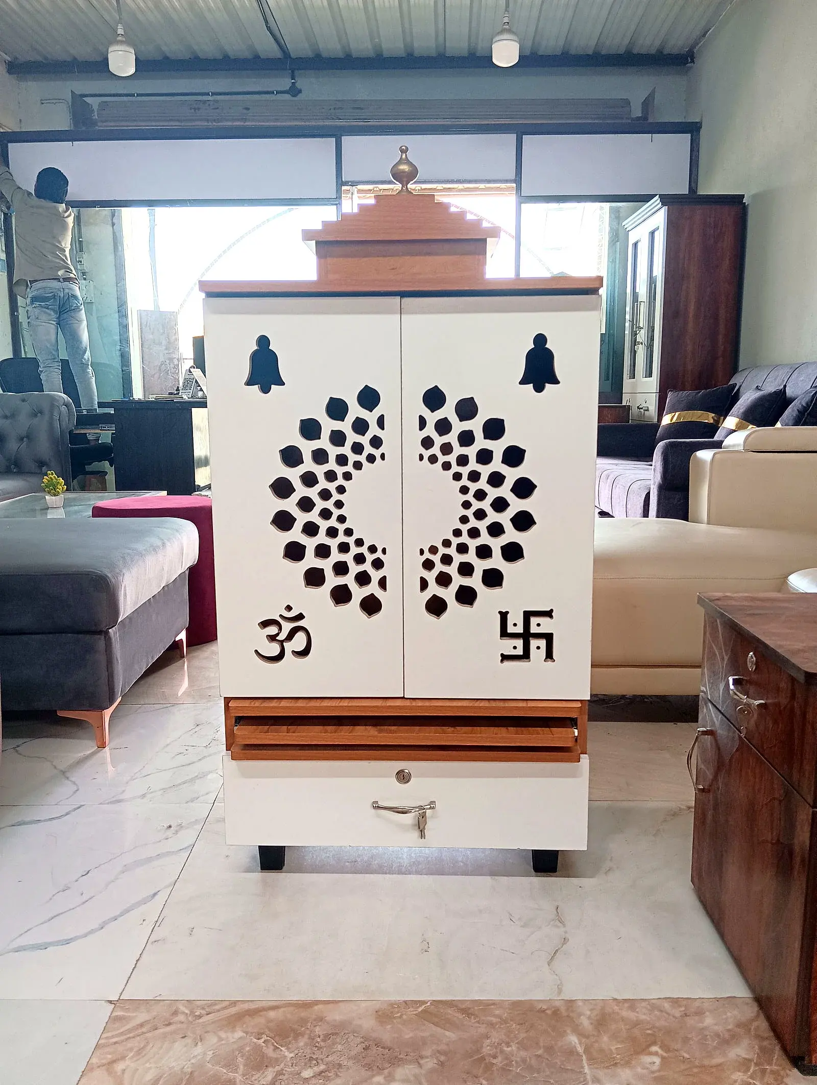 Evershine Furniture Pooja Mandir 24x42 inch
