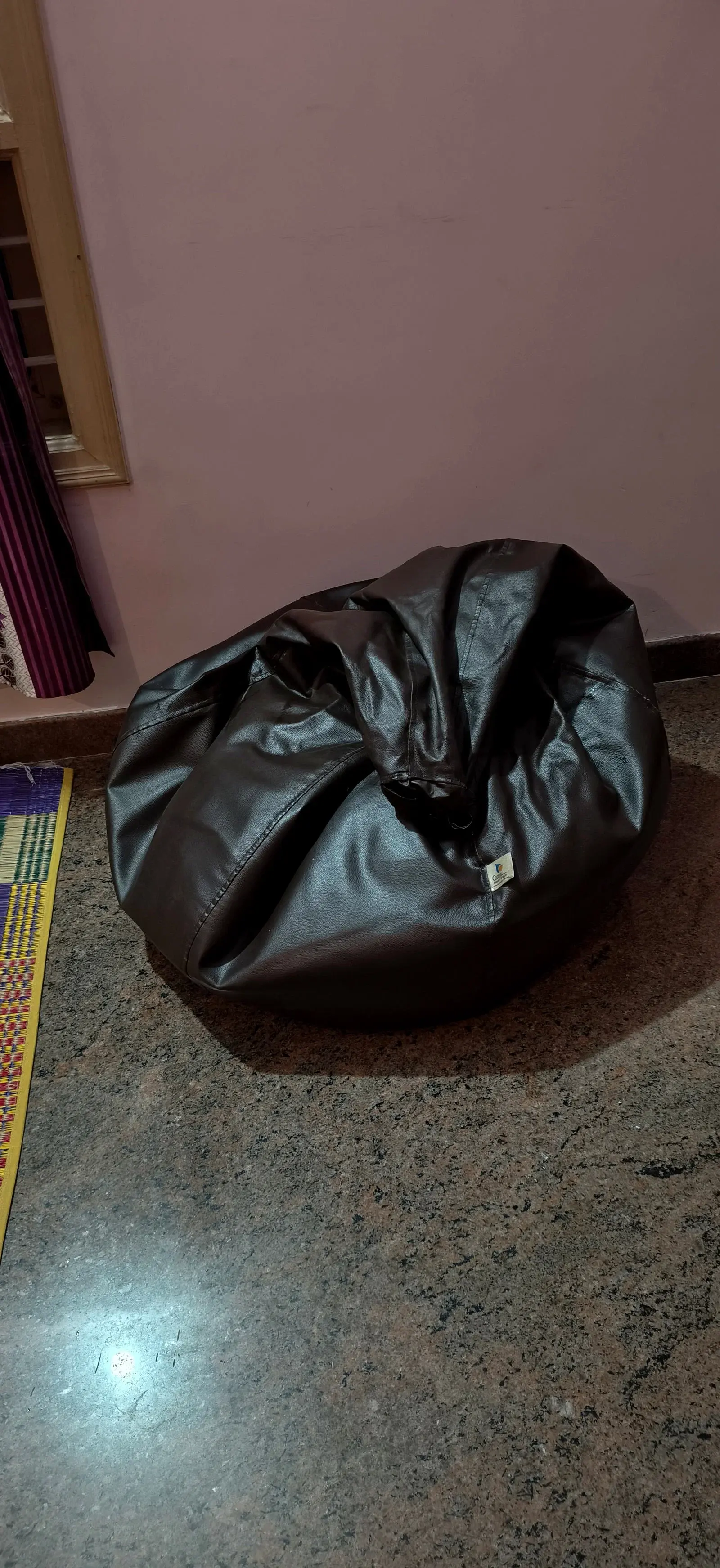 Black Bean Bag Chair thumbnail 3