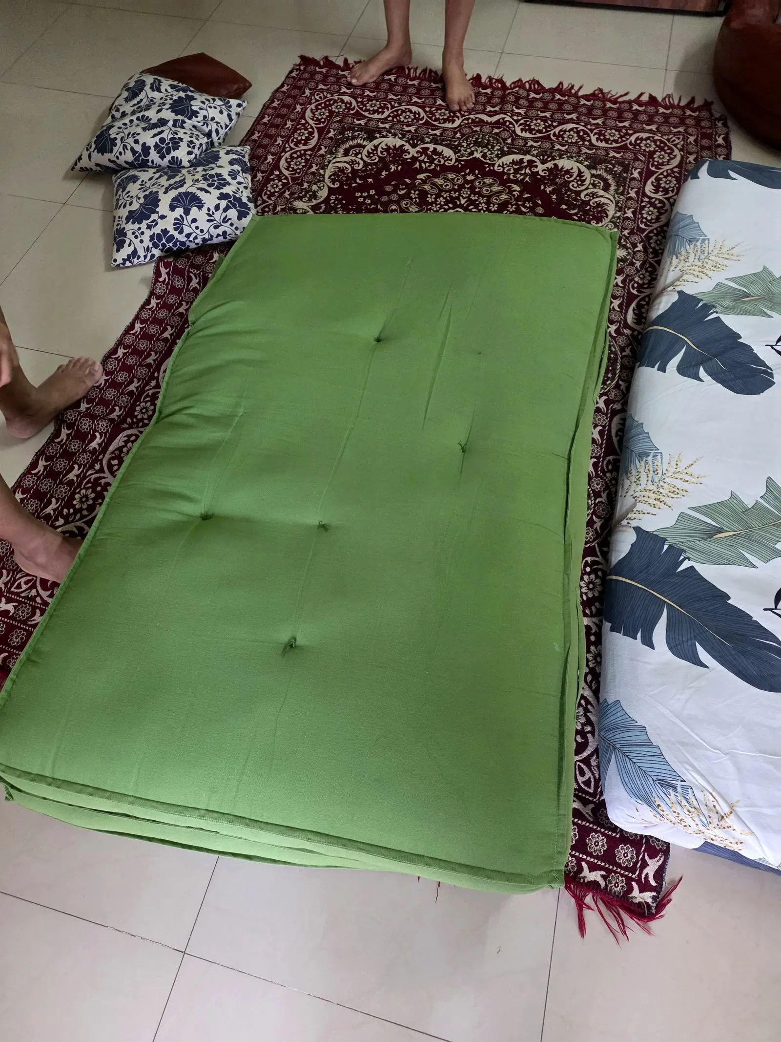 Plushport Solid Cotton Floor Cushion