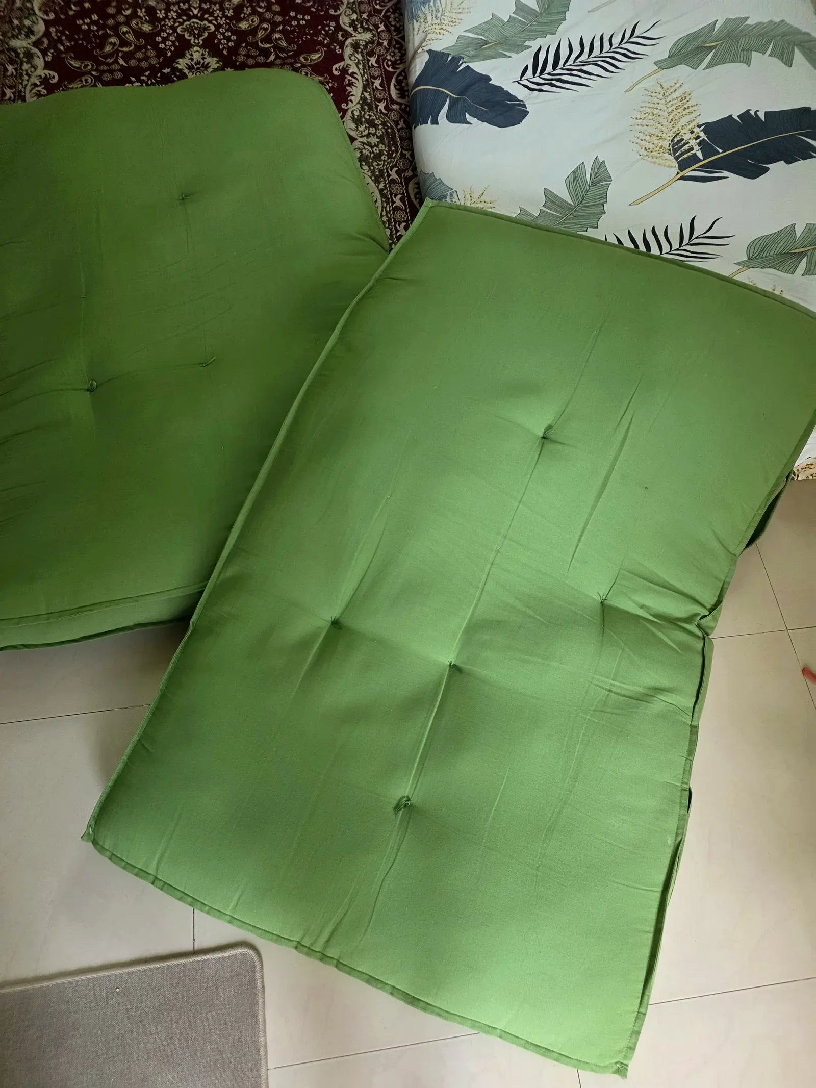 Plushport Solid Cotton Floor Cushion thumbnail 3