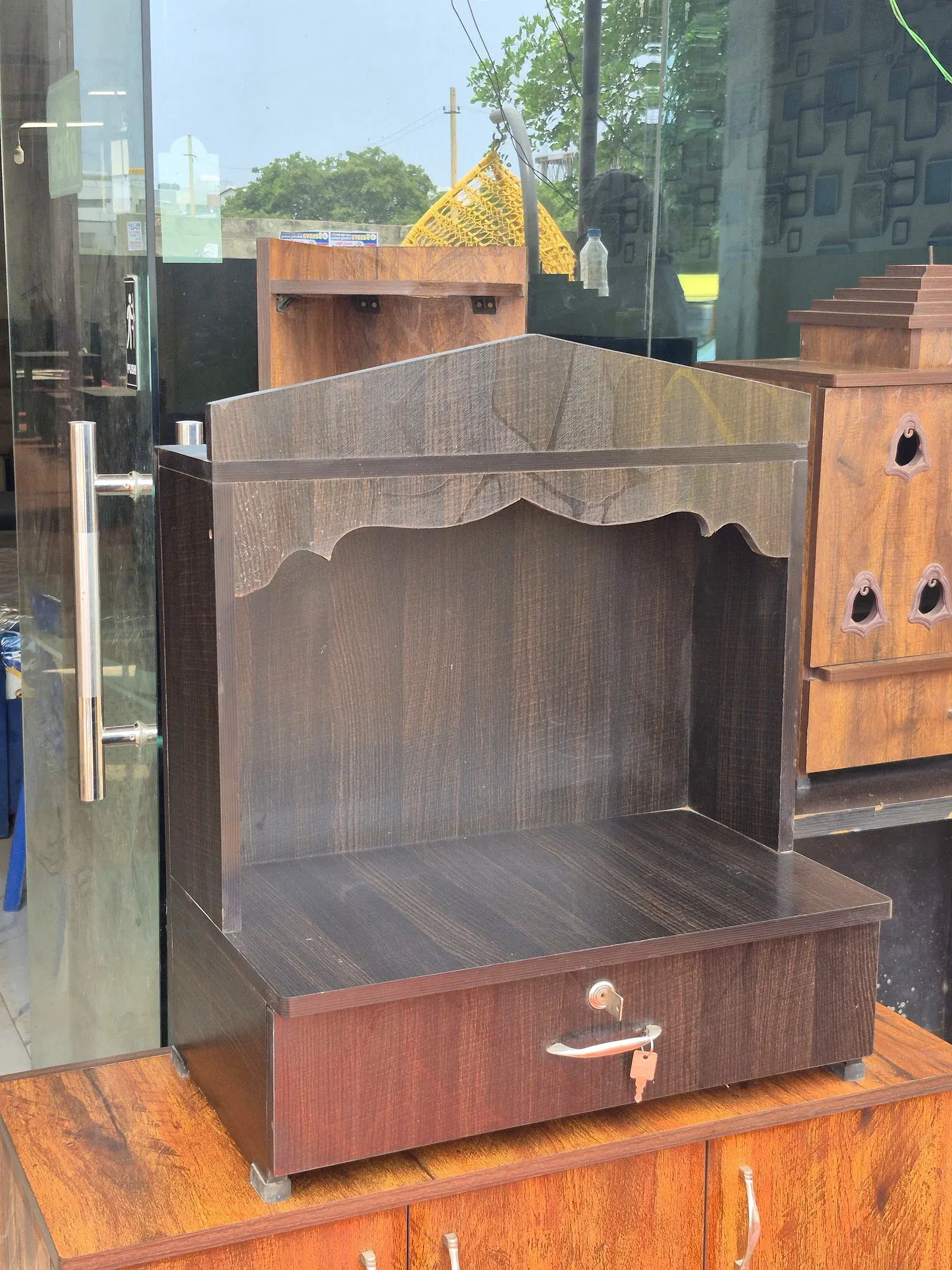 Evershine Mandir with Drawer