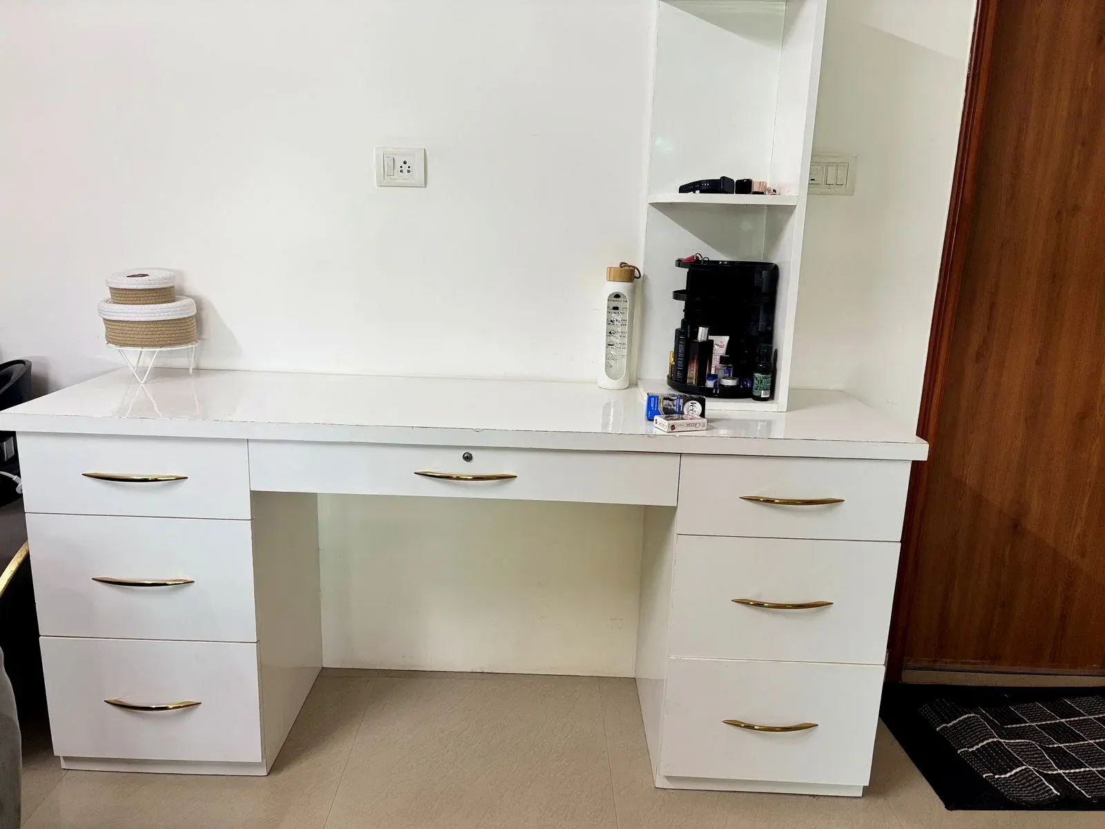 White Dressing Table 6 Drawers thumbnail 6