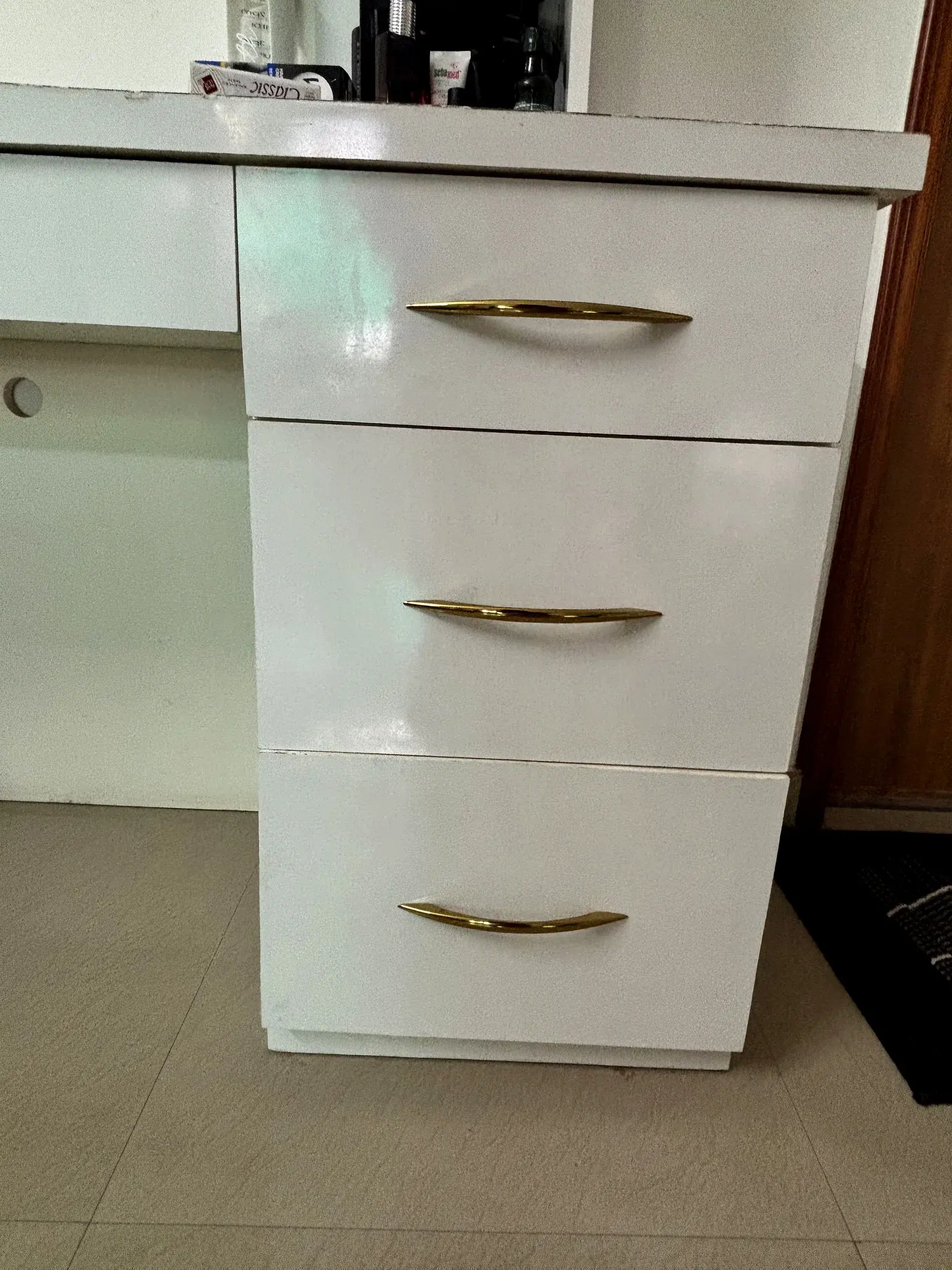 White Dressing Table 6 Drawers thumbnail 7