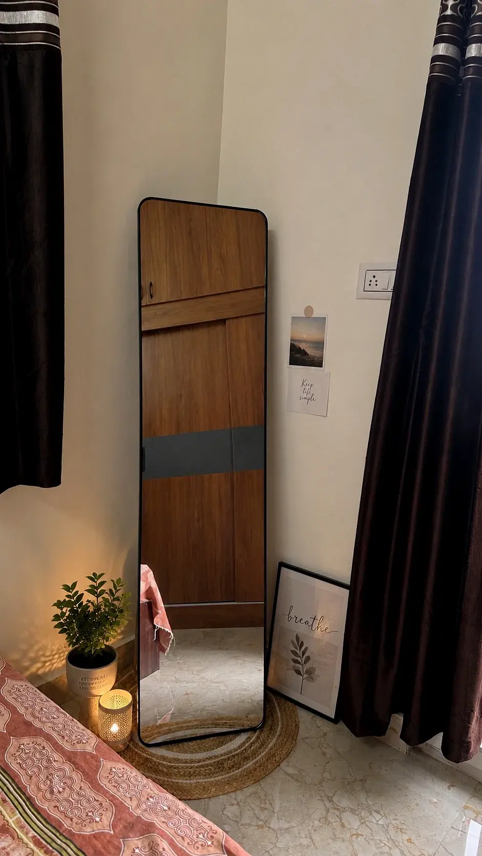 Full Length Mirror with Stand 5ft