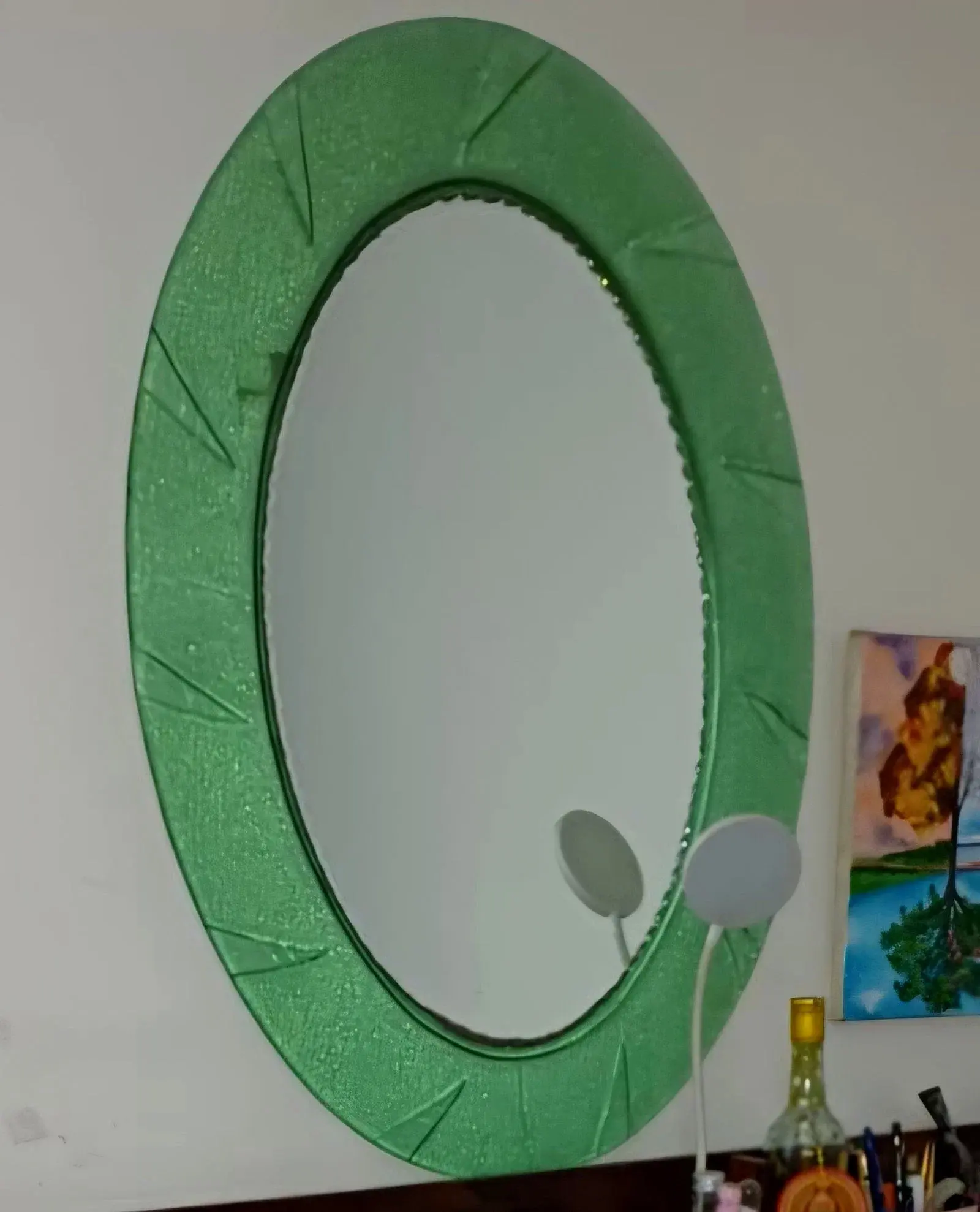 Home town Mirror Home Decor Oval thumbnail 2