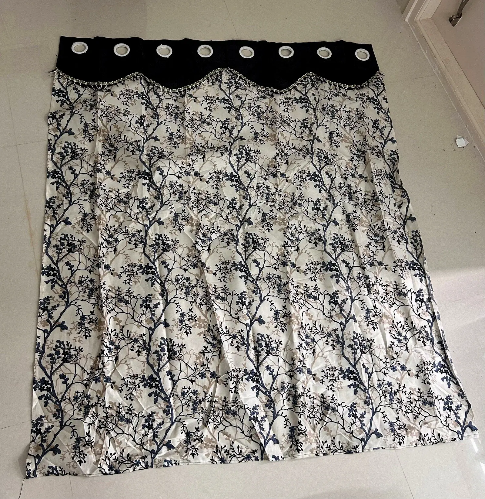 Floral Curtains 5ft Set of 2