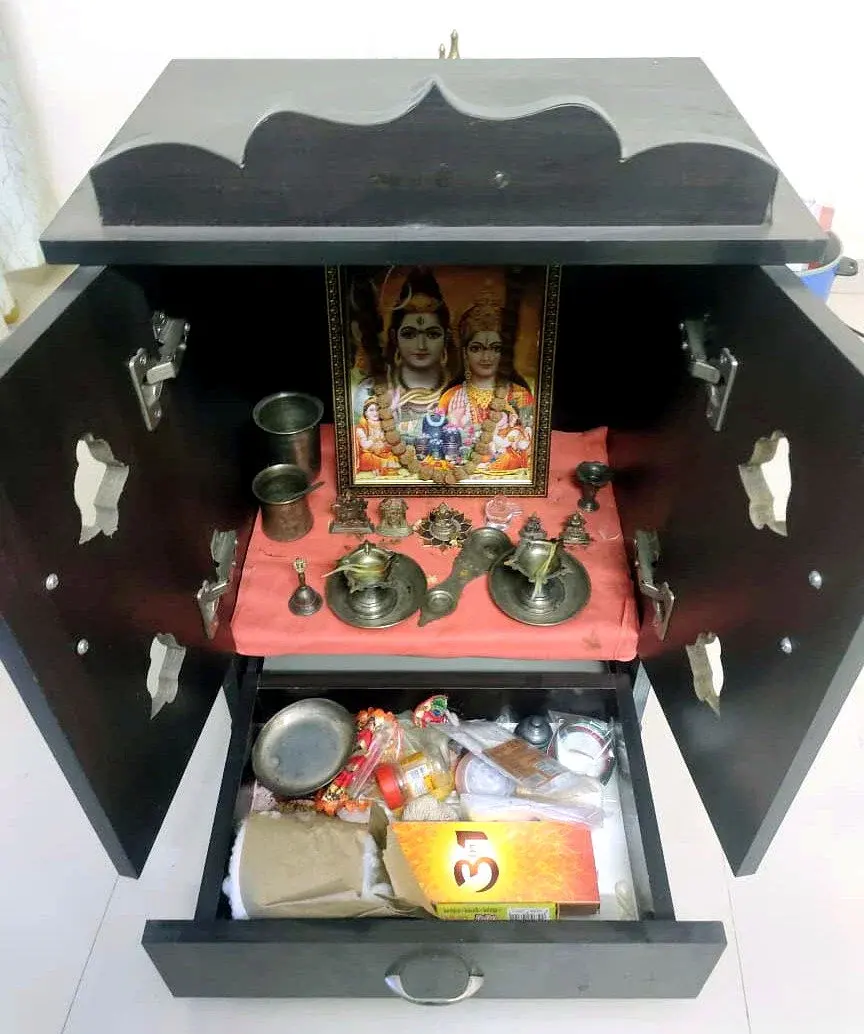 Dark Brown Temple with Drawer thumbnail 2