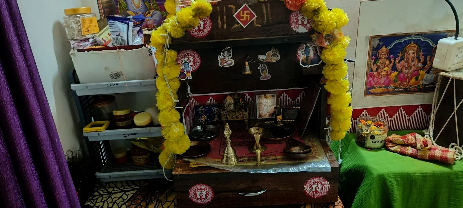 Local Plywood Temple with Drawers