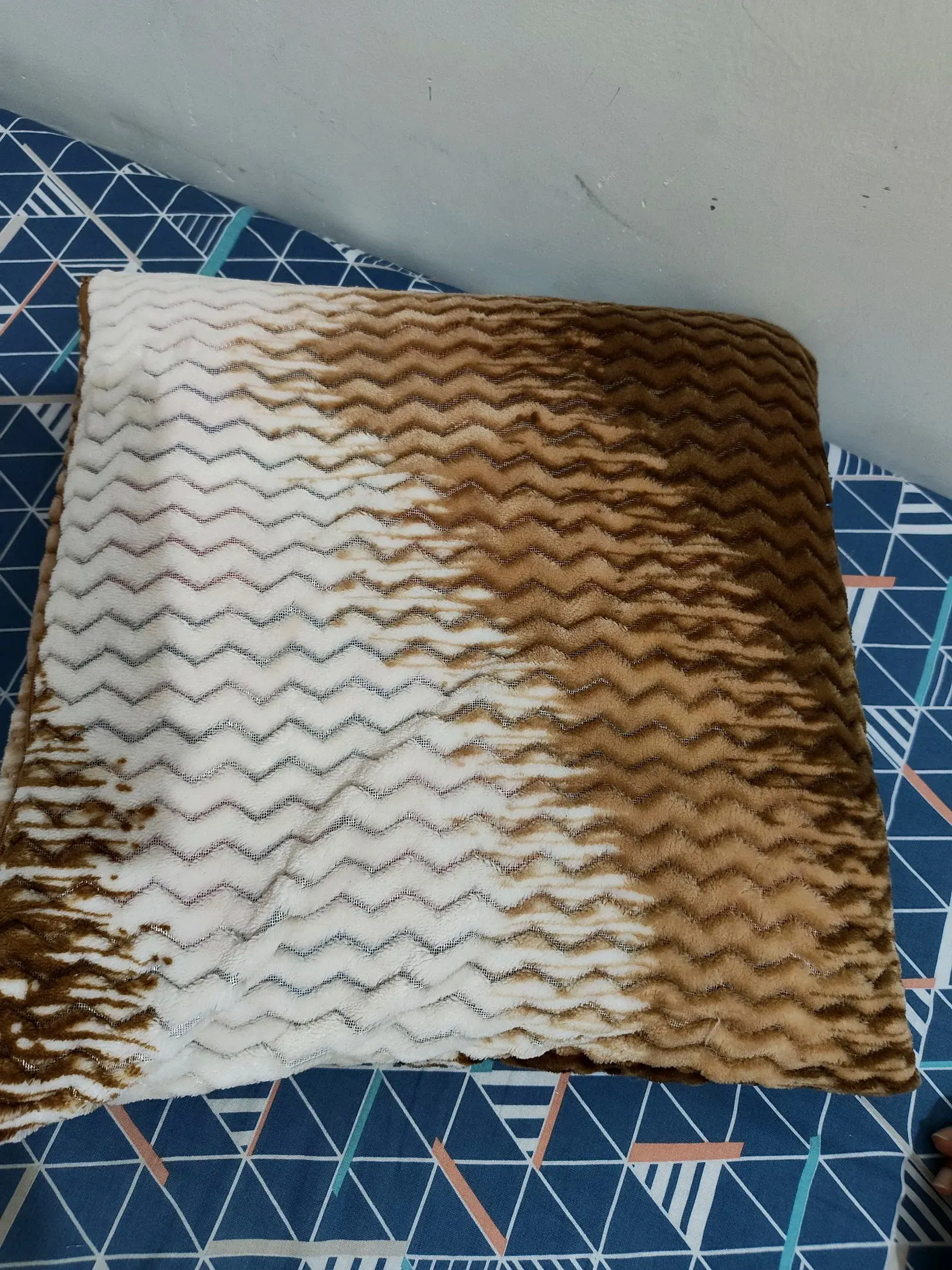 Brown and Cream Cushion Cover thumbnail 3